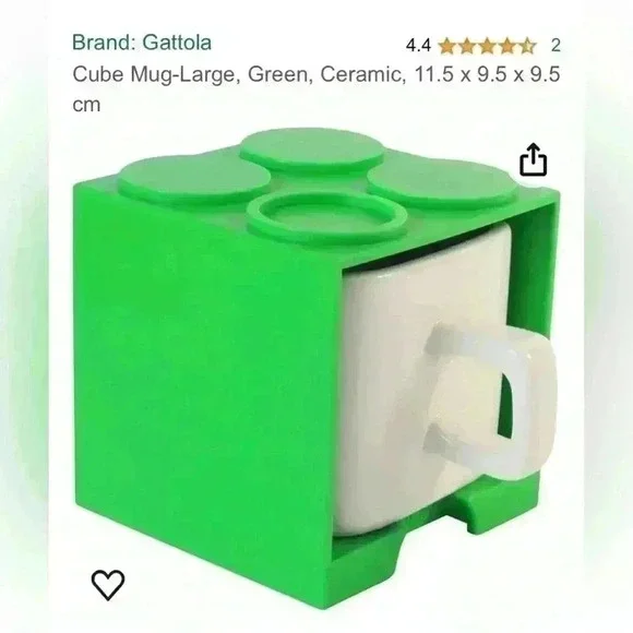 2- Stackable Cube Mugs - Picture 6 of 6